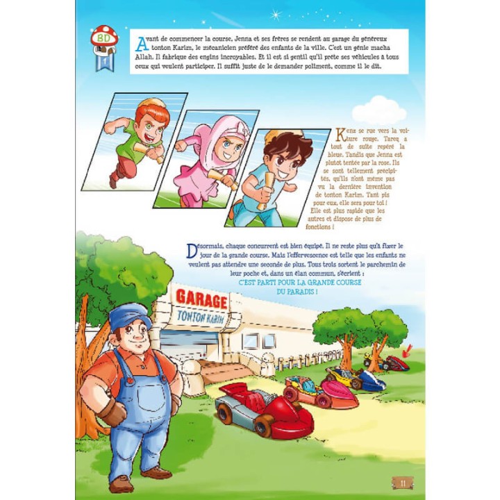 La grande course vers le Paradis - bande dessinée et jeu éducatif - Sana Kids – Image 5